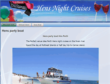 Tablet Screenshot of henspartyboat.com.au